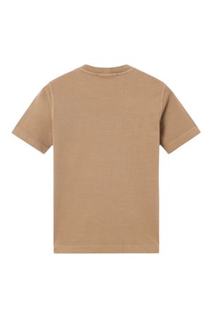 T-shirt in jersey di cotone marrone STONE ISLAND KIDS | L1S162100009S0379V0092